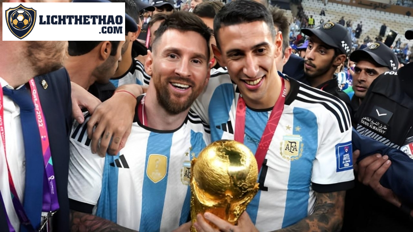 Di Maria gắn liền với các thành công của Messi tại ĐT Argentina. Ảnh: Getty