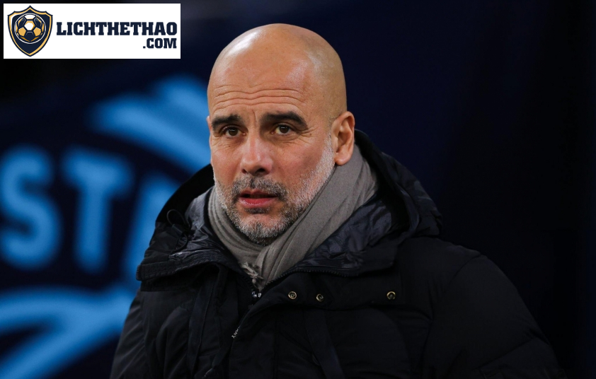 Pep Guardiola trải qua mùa giải khó khăn cùng Man City. Ảnh: Getty