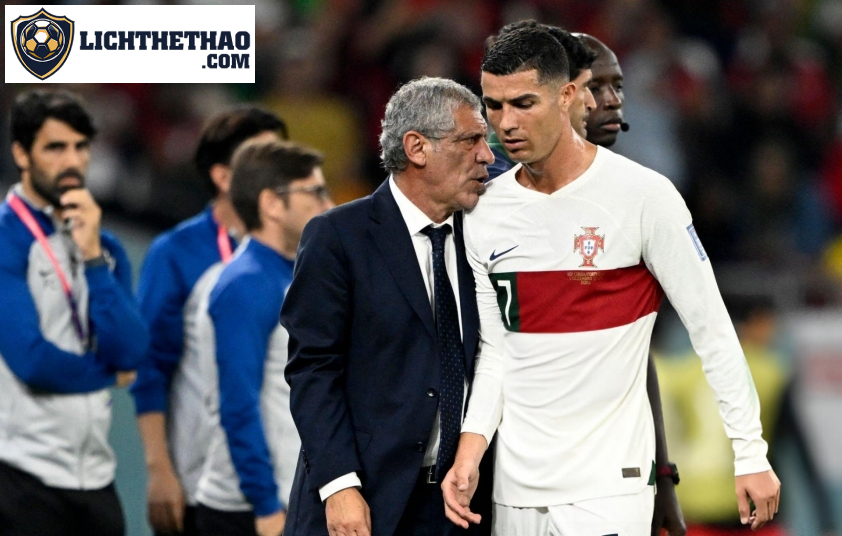 Mối quan hệ giữa Ronaldo và Fernando Santos đổ vỡ sau World Cup 2022. Ảnh: Getty