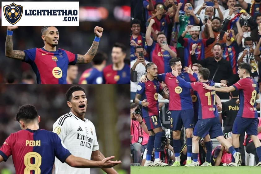 Barca ngược dòng thắng 5-2 Real Madrid.