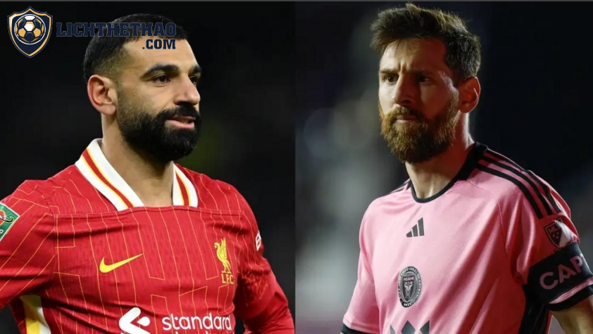 Salah có thể là đồng đội của Messi tại Inter Miami (Ảnh: Getty).